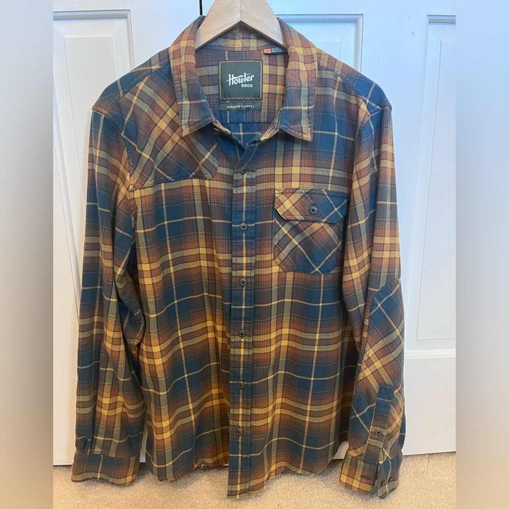 Howler Brothers Harkers Flannel Kempton Plaid Stargazer